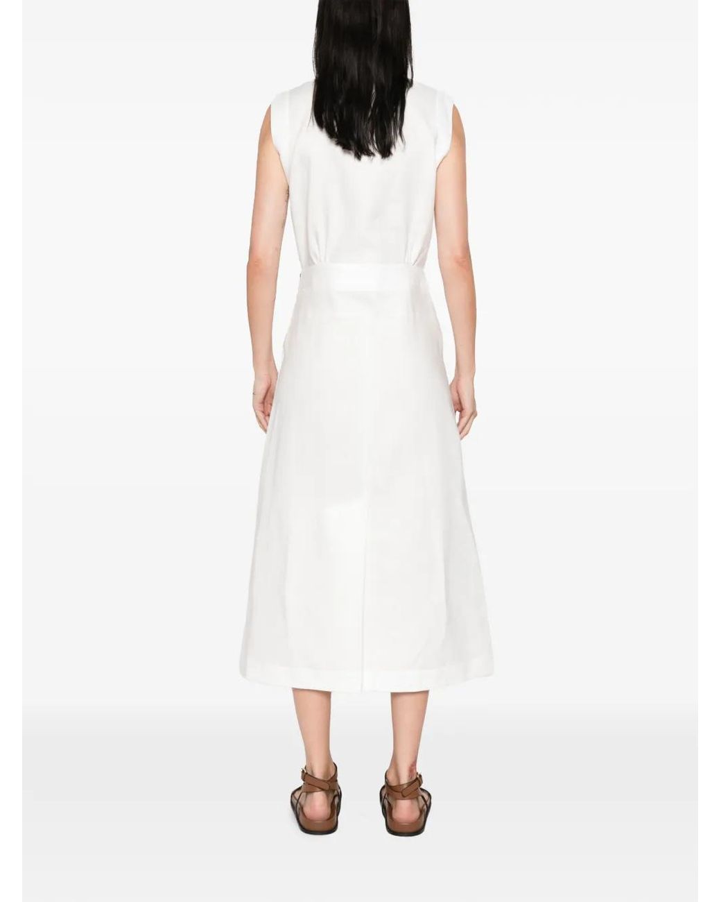 Fendi White Linen Dress