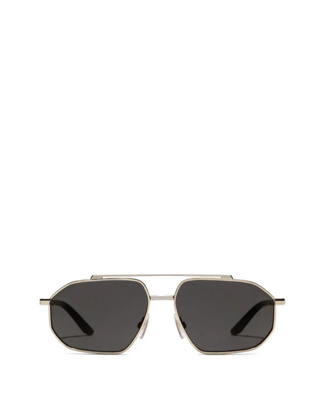 Dolce & Gabbana Gray Lunettes De Soleil Classic Métallisées for men