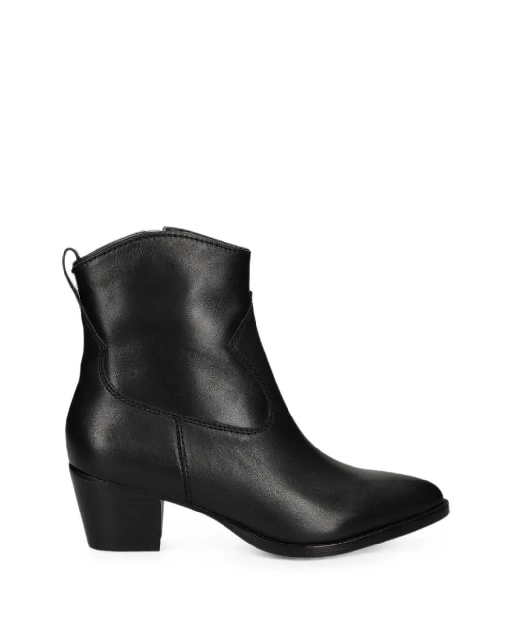 Ralph Lauren Black Bottines Harpher À Bout Pointu