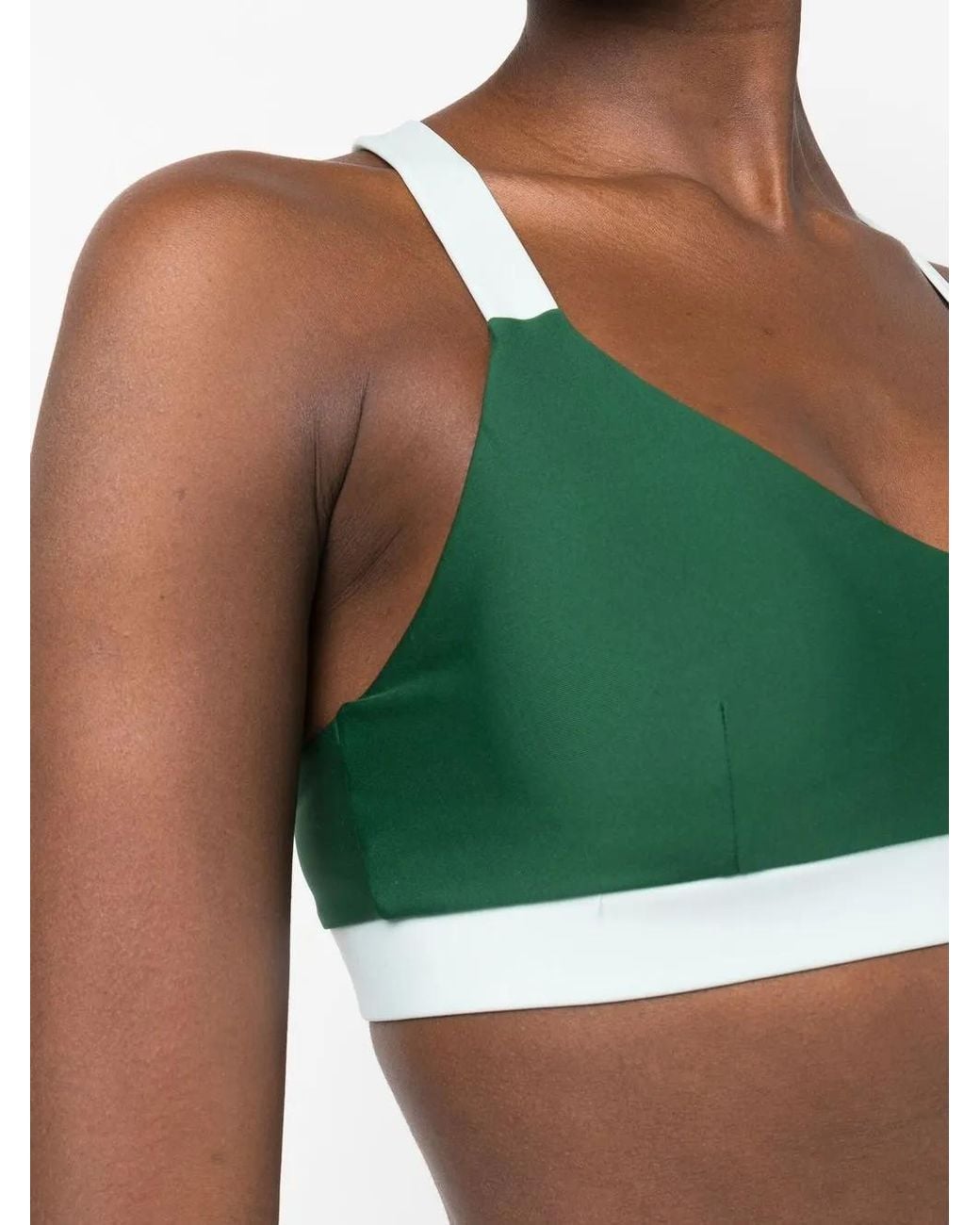 The Upside Green Larry Crossover-Back Sports Bra
