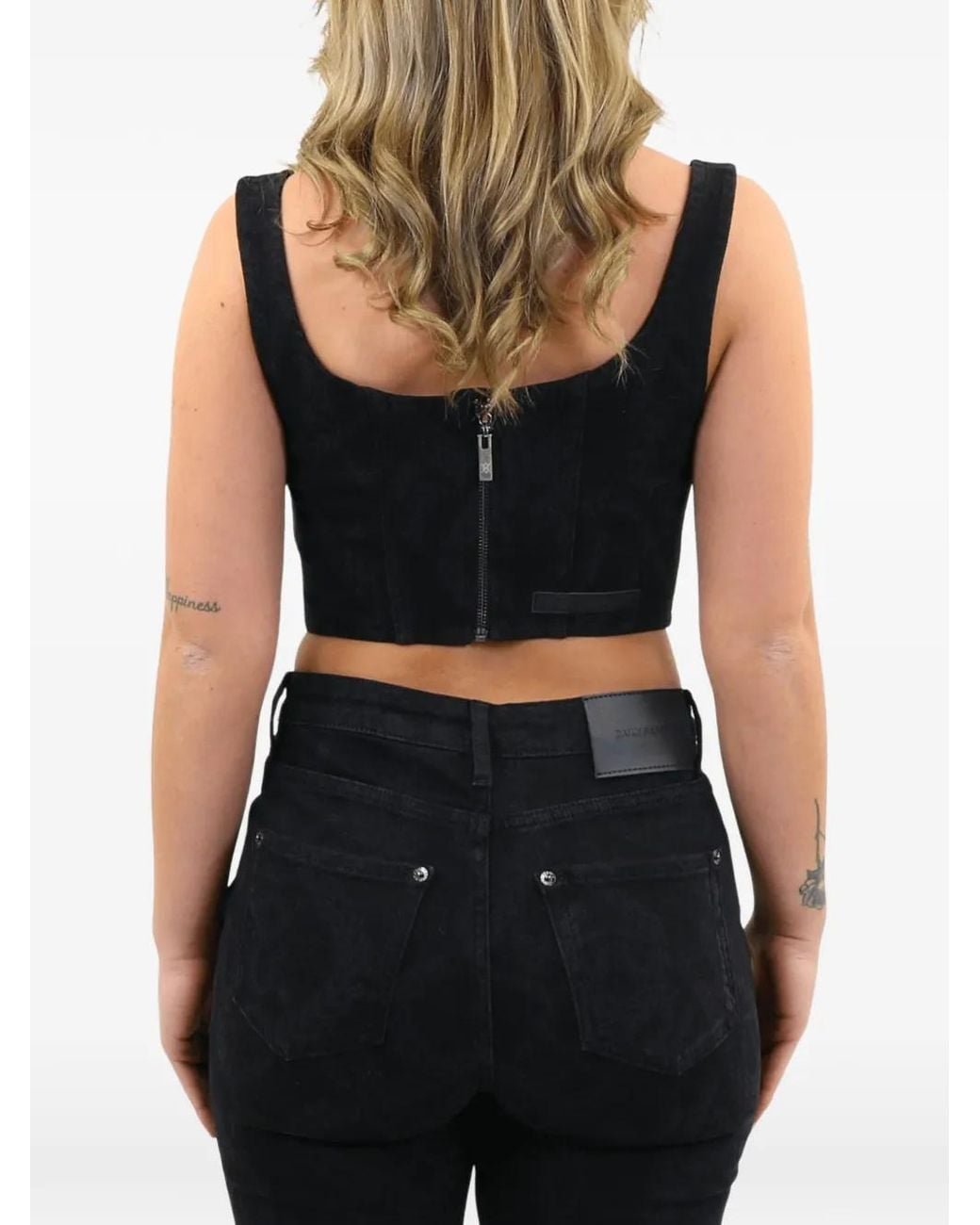 Daily Paper Black Haut Lina Style Corset