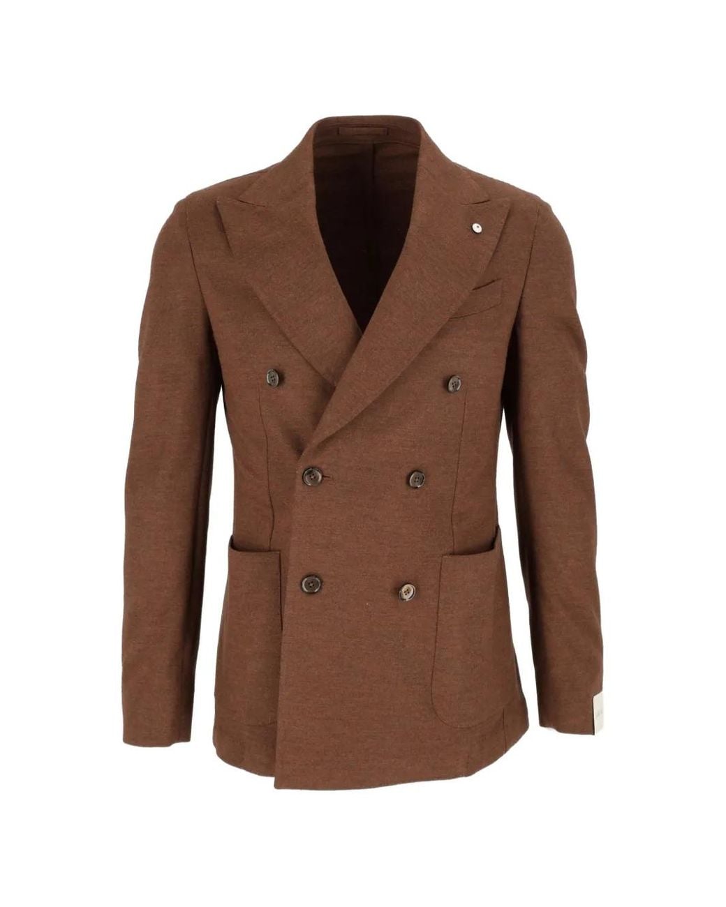 L.b.m. 1911 Brown Tom Double-Breasted Jacket for men