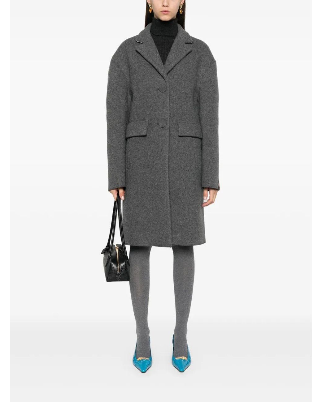 N°21 Gray Single-Breasted Coat