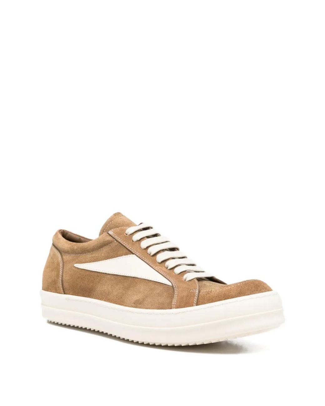Rick Owens Natural Temple Vintage Sneaks Lace-Up Sneakers for men