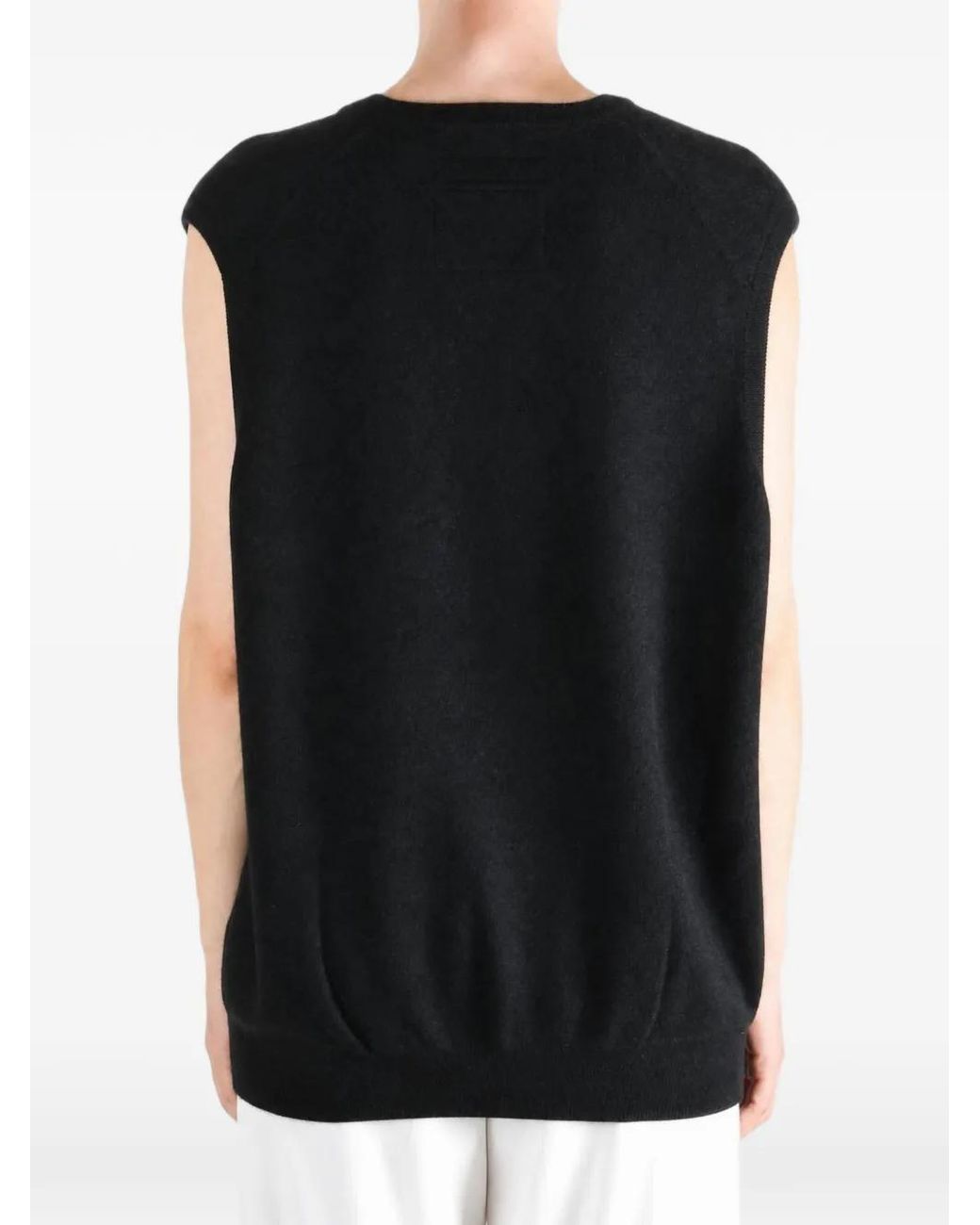 Frenckenberger Black Pull En Maille À Col V