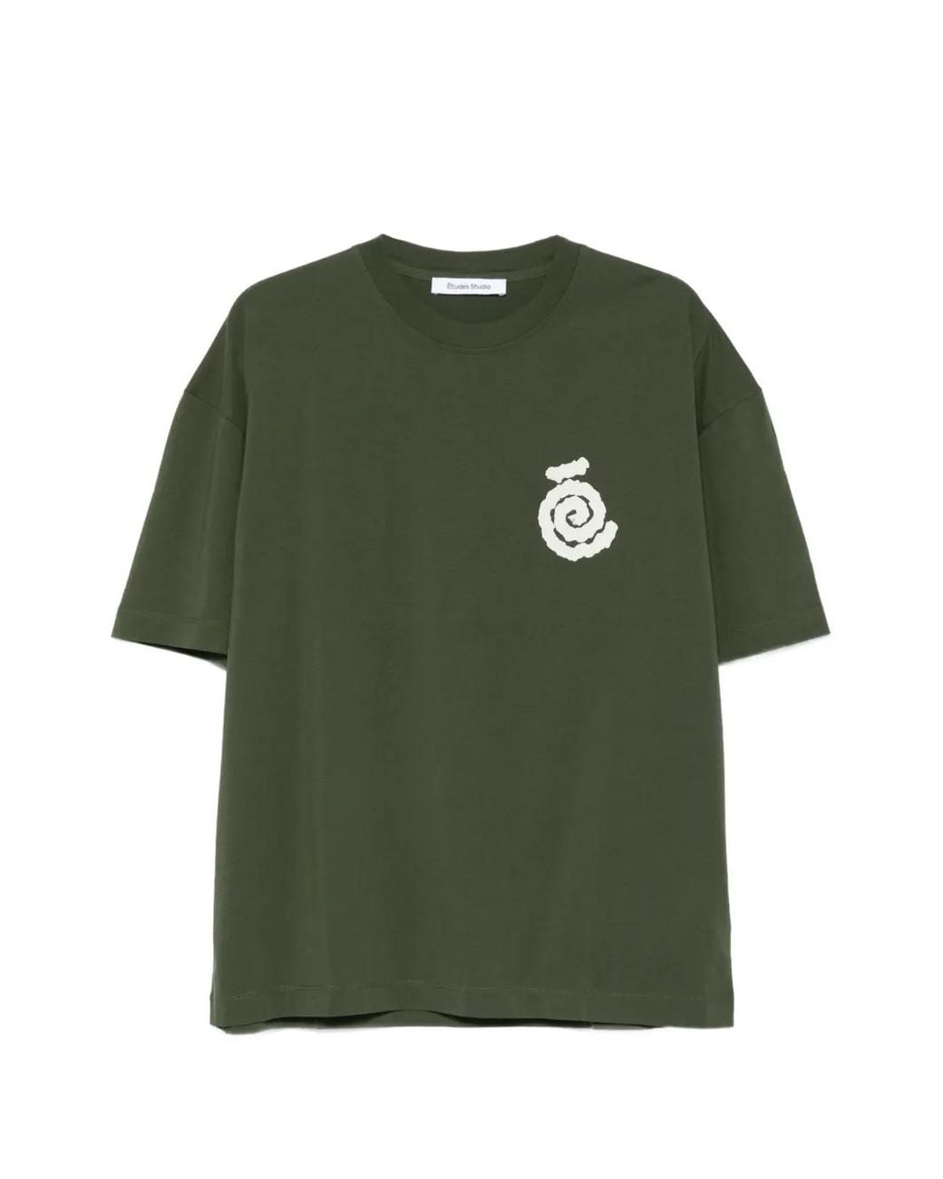 Etudes Studio Green T-Shirt À Imprimé Spirale