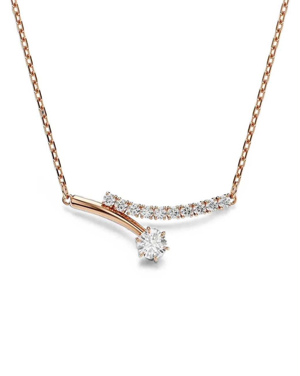 Swarovski White Collier Matrix Serti De Cristaux