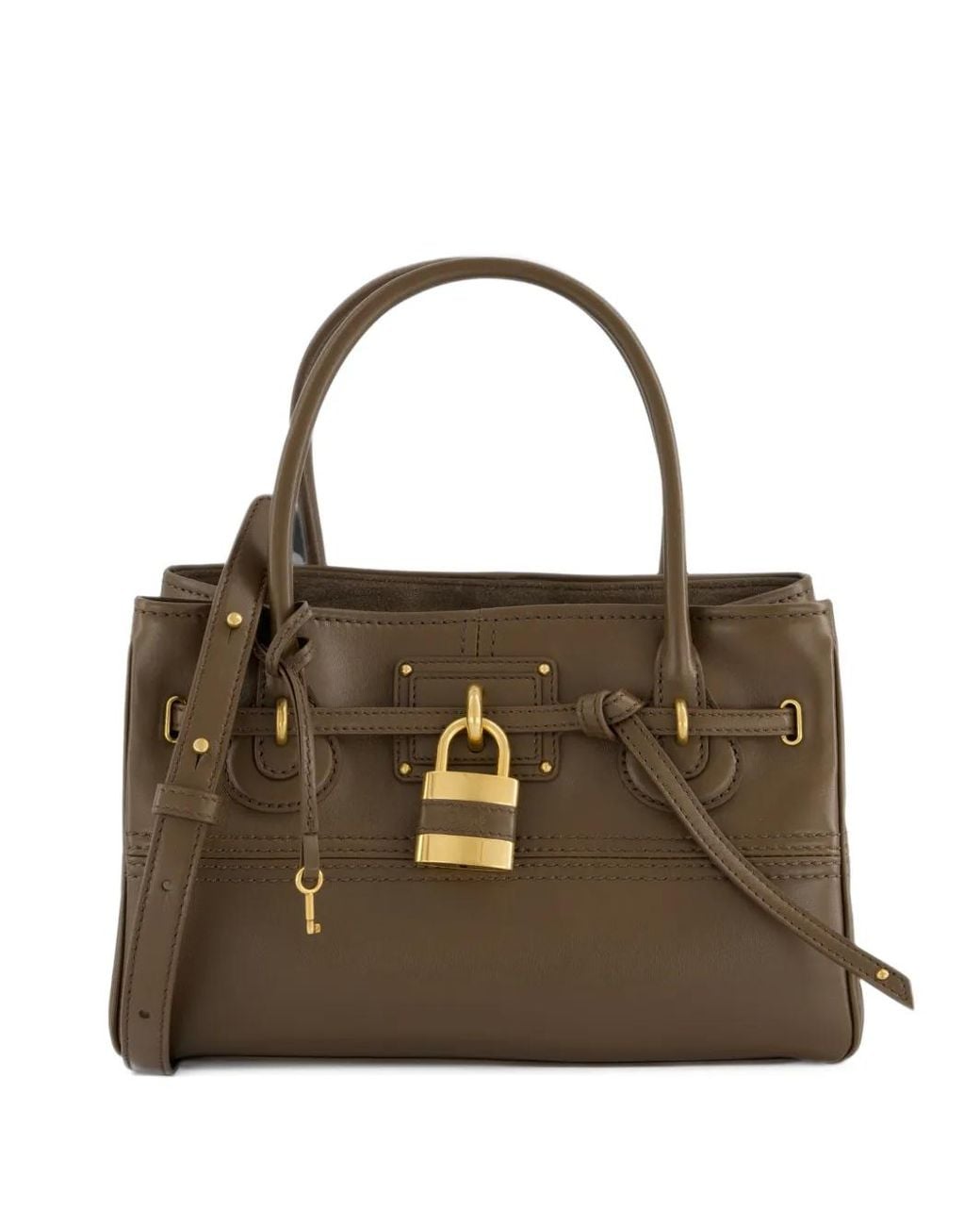 Chloé Brown Paddington Sling Leather Handbag