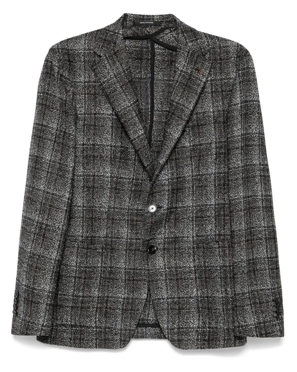 Tagliatore Tweed Blazer in het Black voor heren