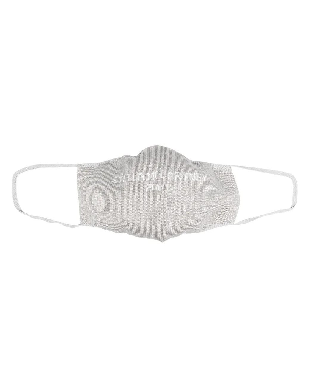Stella McCartney White Logo-Embellished Face Mask