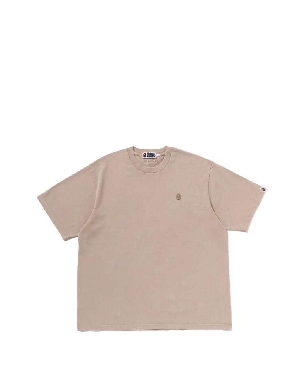 A Bathing Ape Natural Logo-Embroidered T-Shirt for men