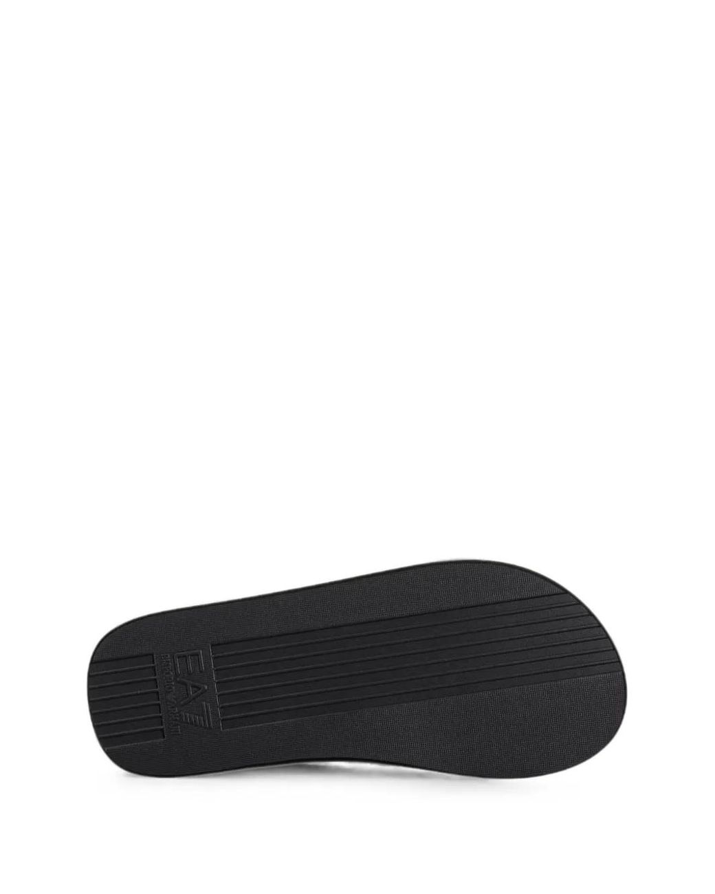 EA7 Yellow Logo-Lettering Flip-Flops
