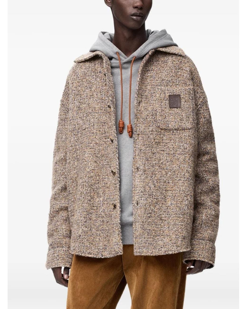 Loewe Jacke Mit Logo-Patch in Brown für Herren