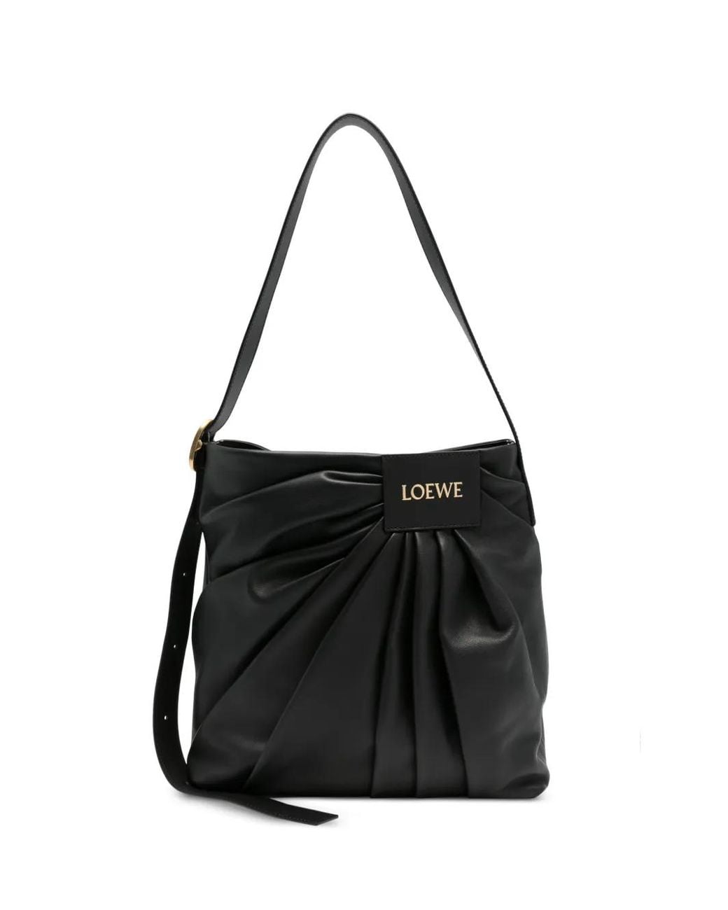 Loewe Black Draped Tote