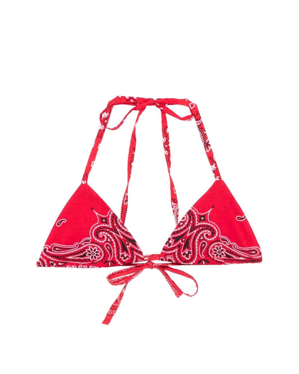 Re/done Red Paisley-Print Top