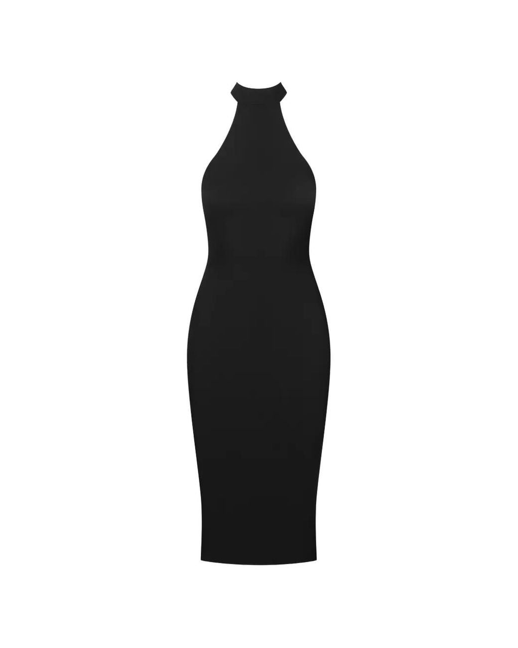 Maison Close Black Nuit Infinie American-Dollar Midi Dress