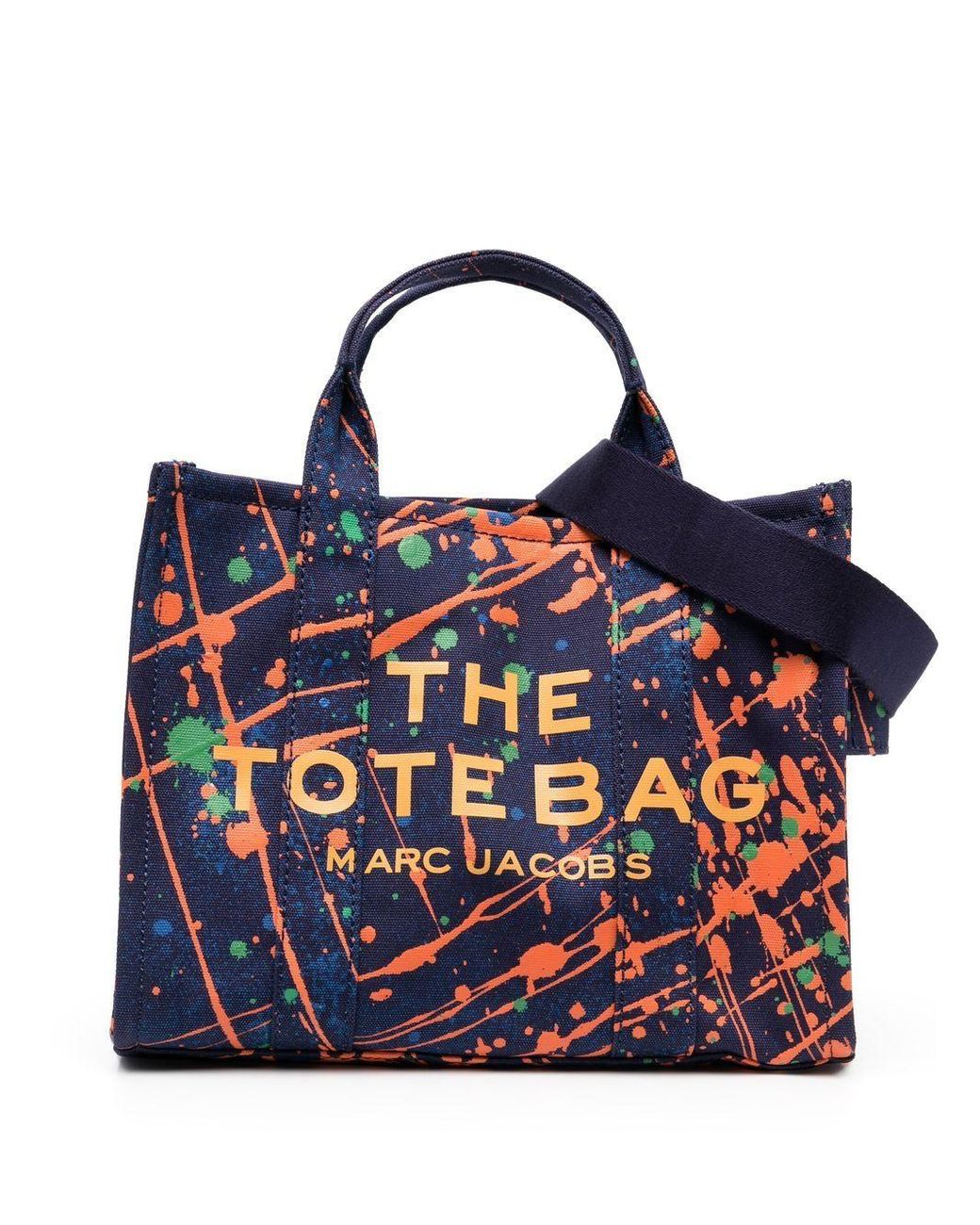 Marc Jacobs The Tote Paint-splatter Bag in Blue | Lyst UK