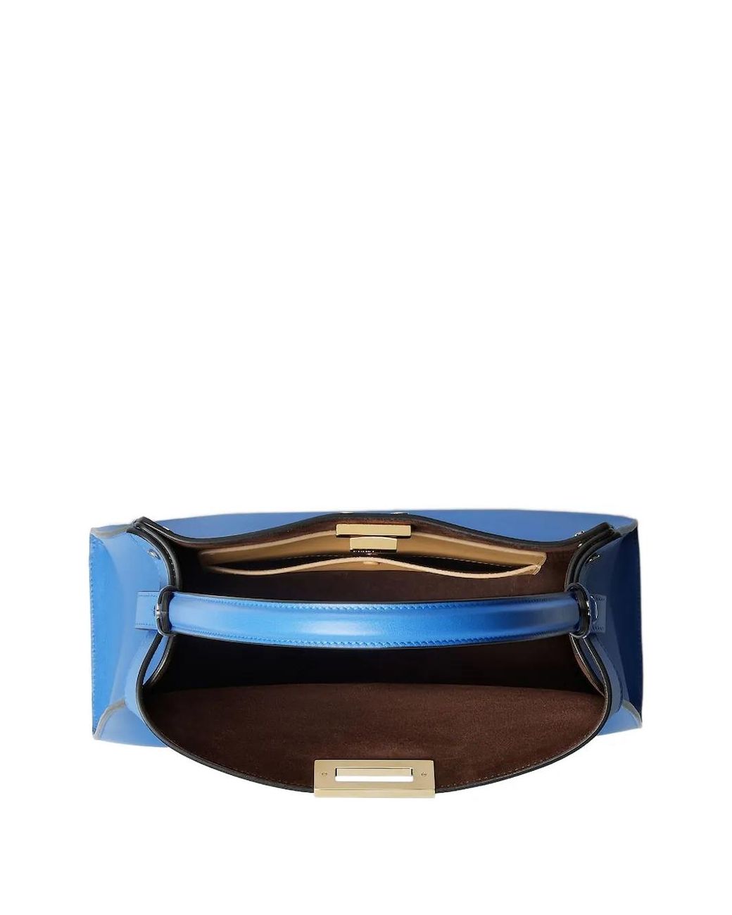 Fendi Blue Way Medium Leather Tote