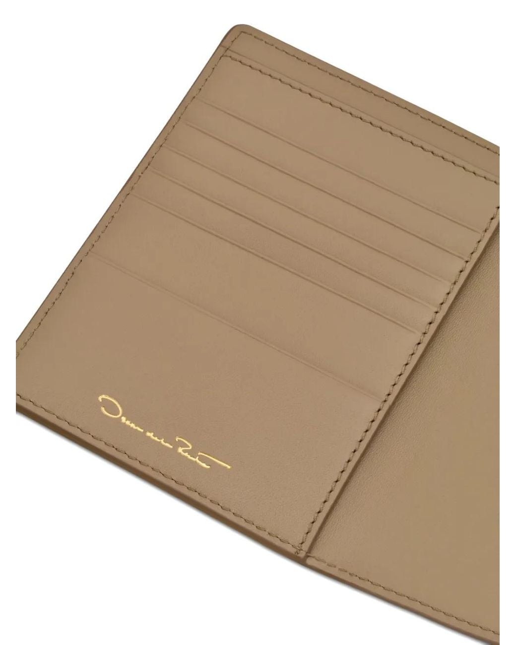 Oscar de la Renta Green Lily Of The Valley–Printed Passport Cover