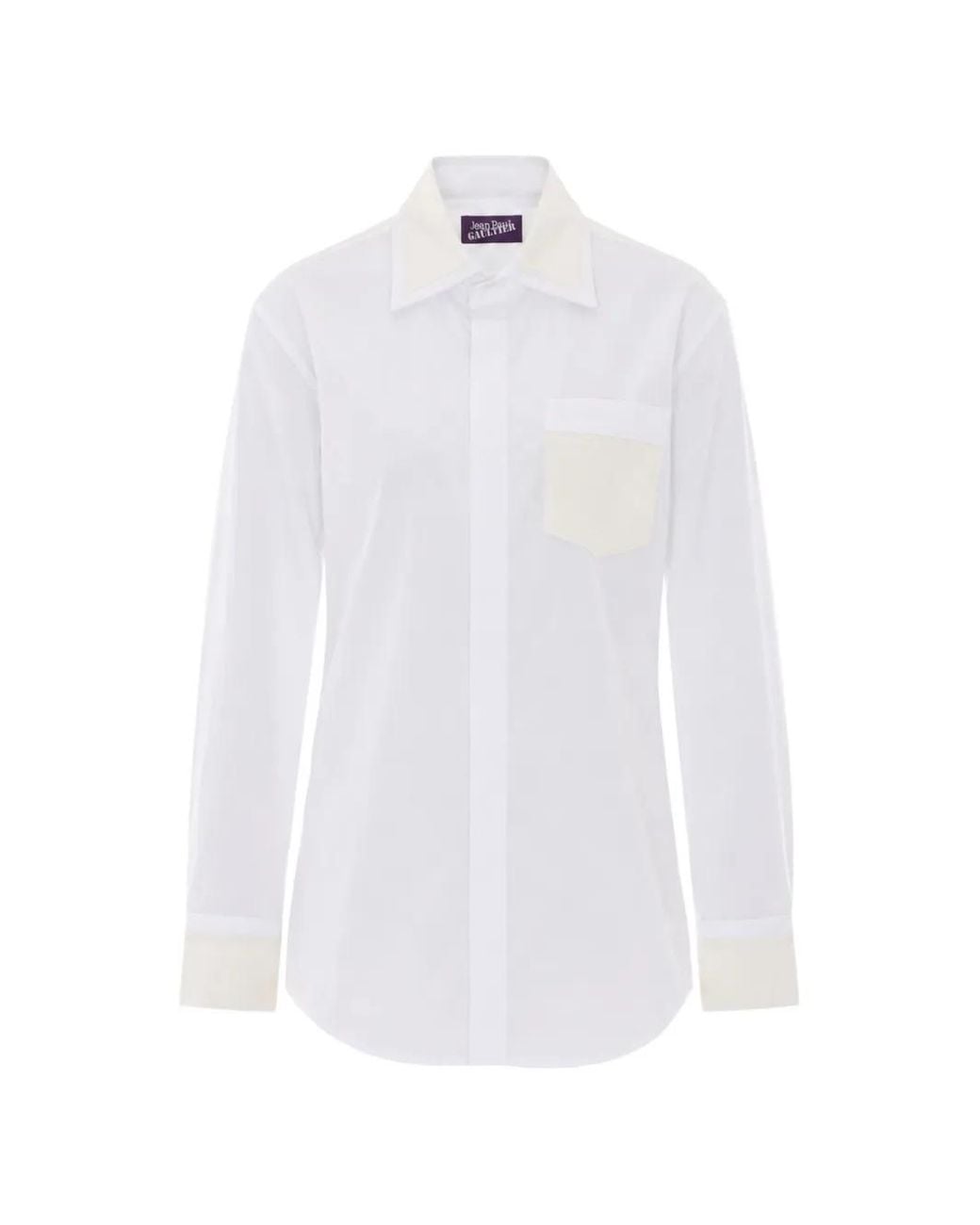 Jean Paul Gaultier White The Satin Tailored Shirt