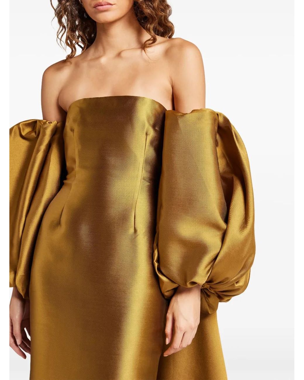 solace london gold dress The Riley Mini Dress in Gold main image 0