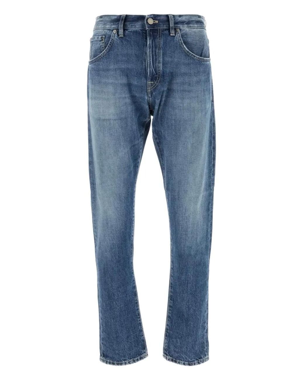 PT Torino Blue Cotton Jeans for men
