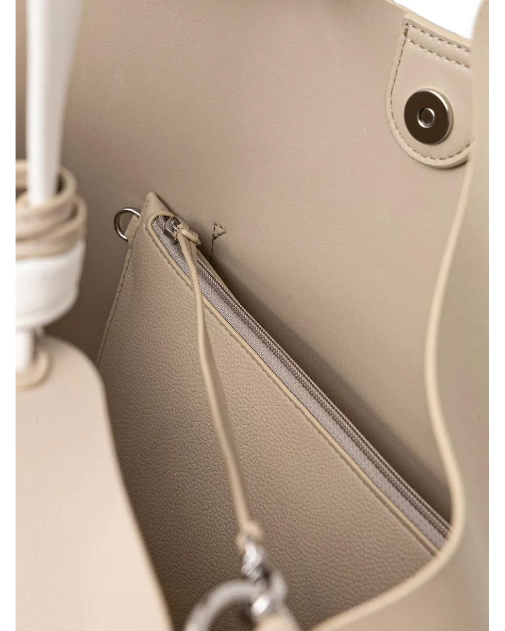 DKNY Natural Paula Logo-Plaque Tote Bag
