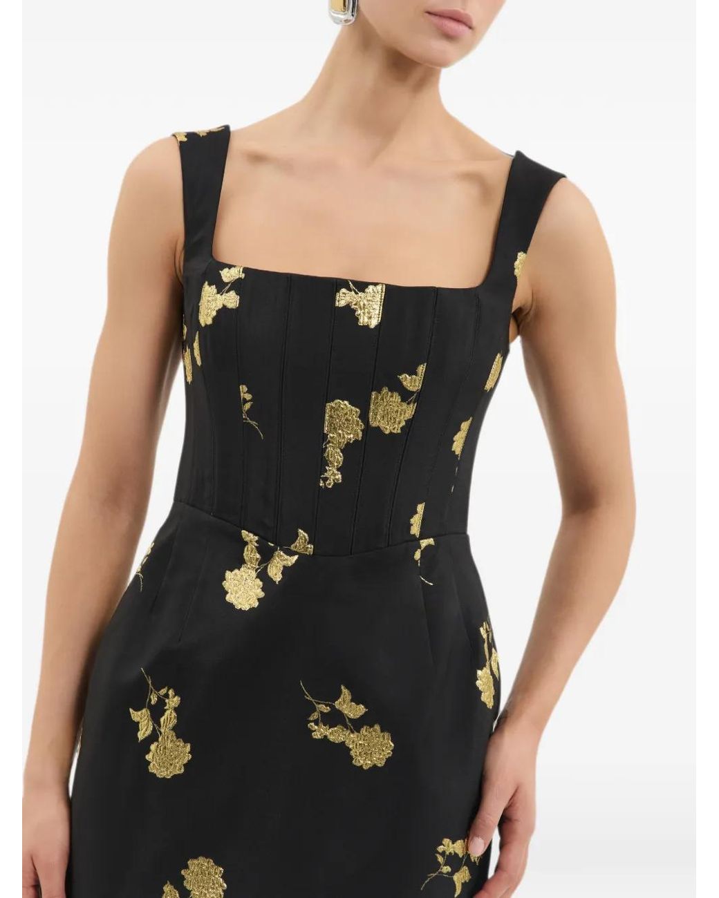 Rebecca Vallance Black Mariya Midi Dress