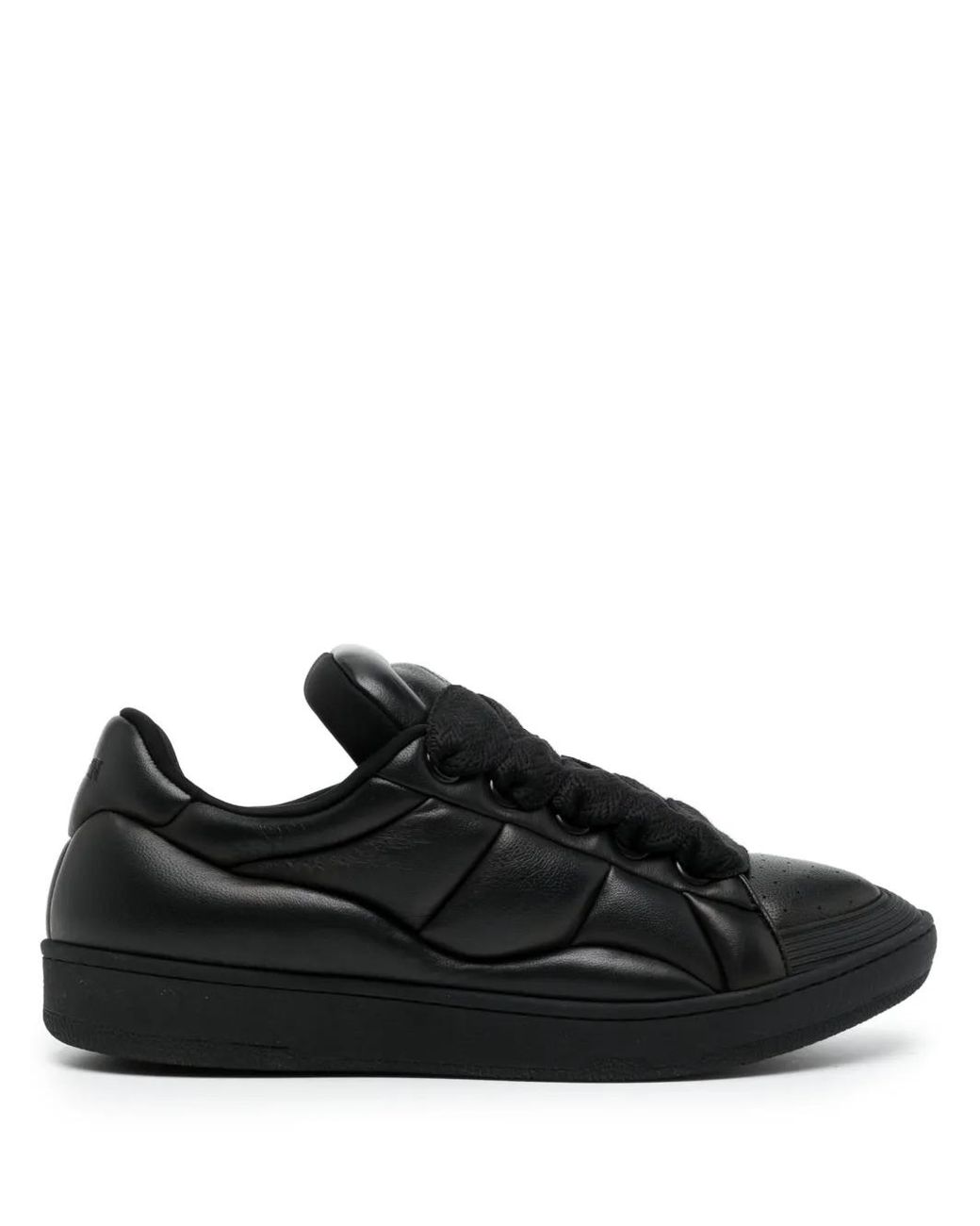 Lanvin Black Curb Xl Nylon Sneakers for men