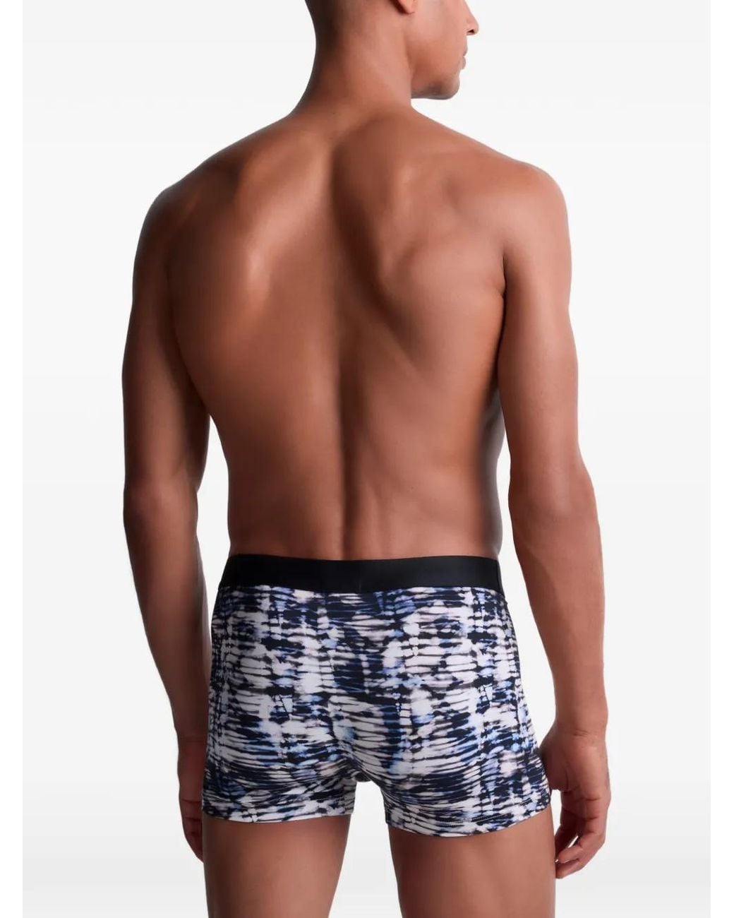 Aubade Black Tie-Dye Cotton-Blend Boxers for men