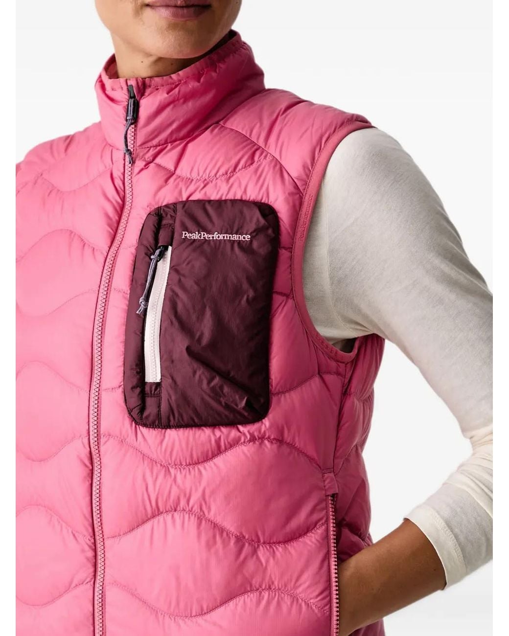 Peak Performance Pink Helium Quilted Gilet