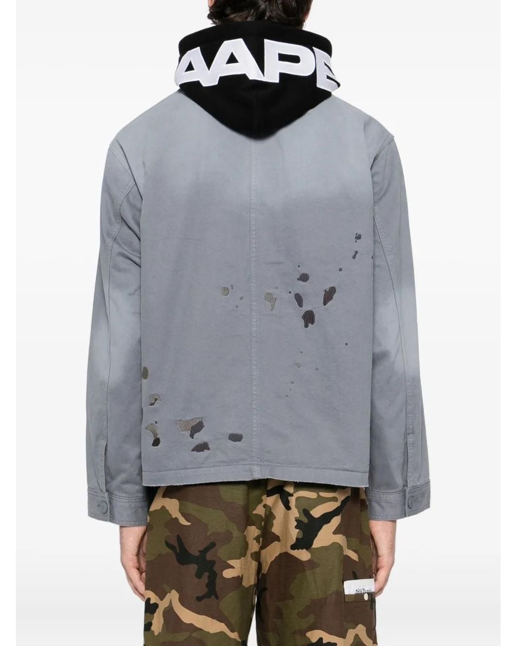 Aape By A Bathing Ape Jacke Mit Logo-Patch in Gray für Herren