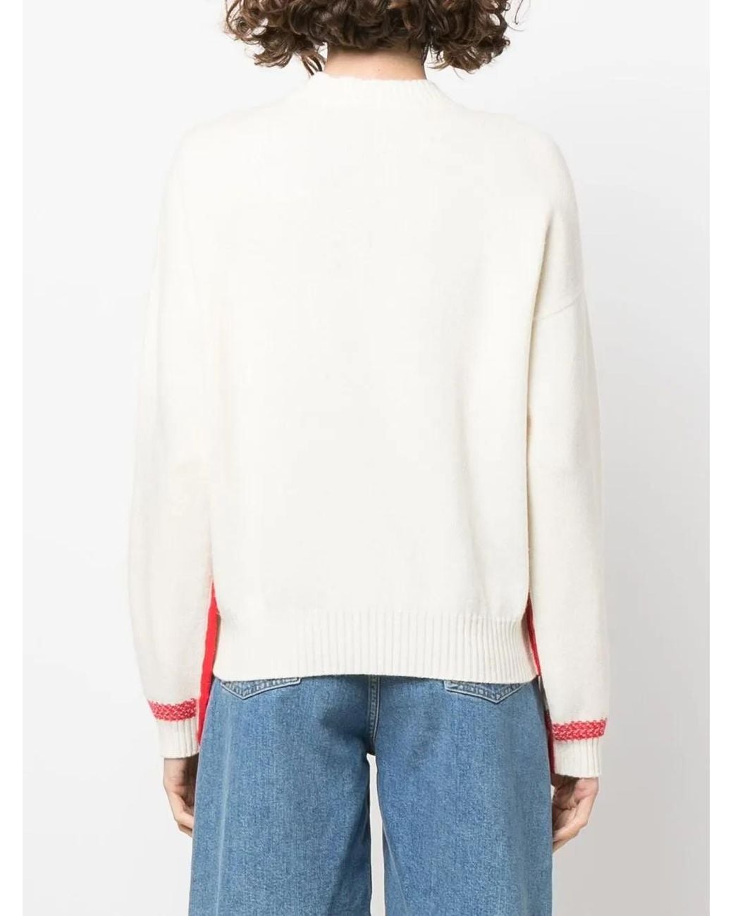 Sonia Rykiel White Crew Neck Jumper