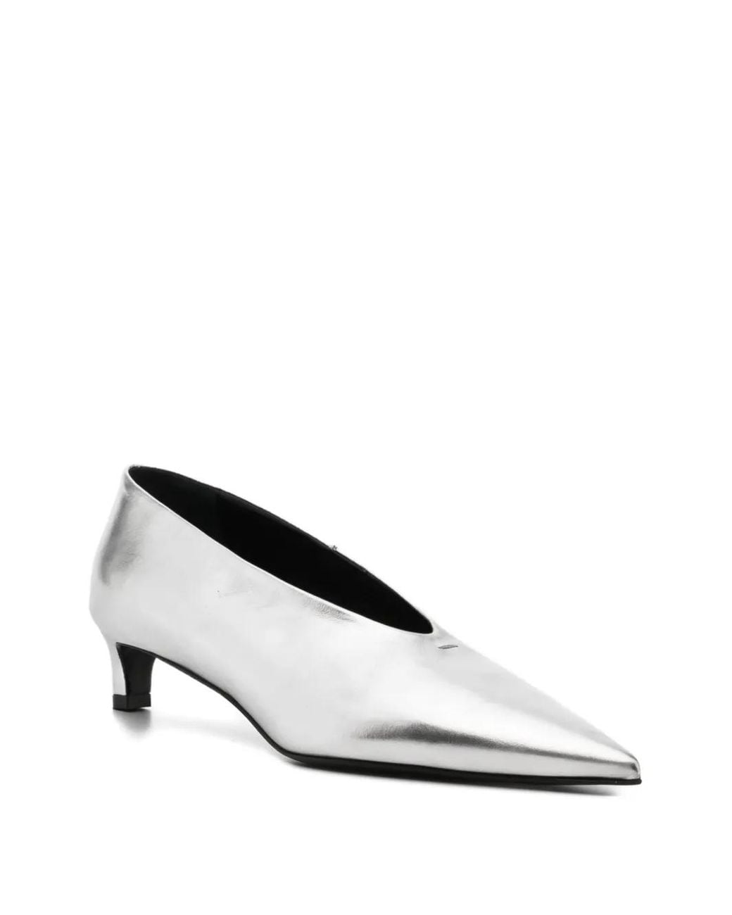 Jil Sander Metallic 40Mm Leather Pumps