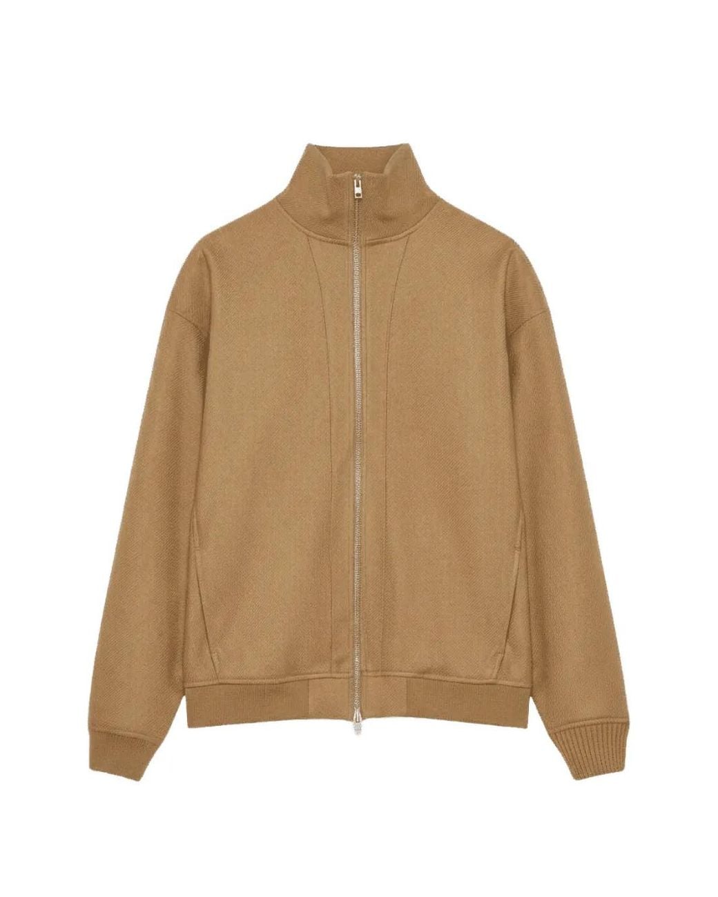 Jil Sander Natural Veste Zippée À Col Montant for men