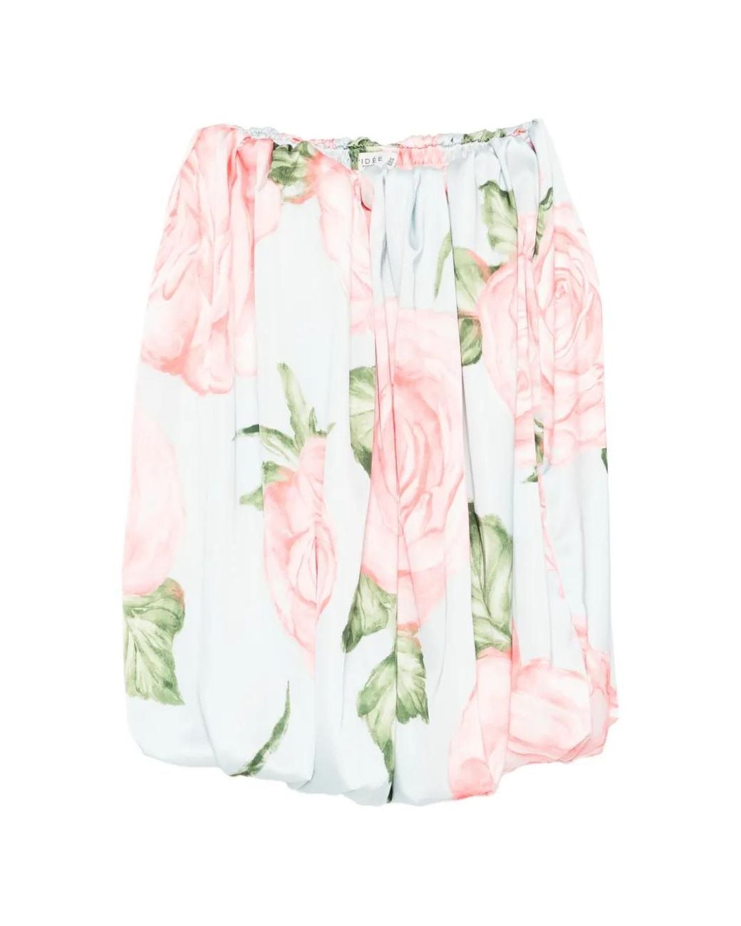 L'idée White Floral Strapless Mini Dress