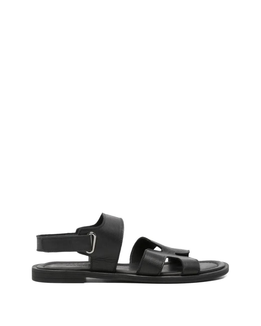 SERGIO MORETTI FIRENZE White Touch-Strap Leather Sandals