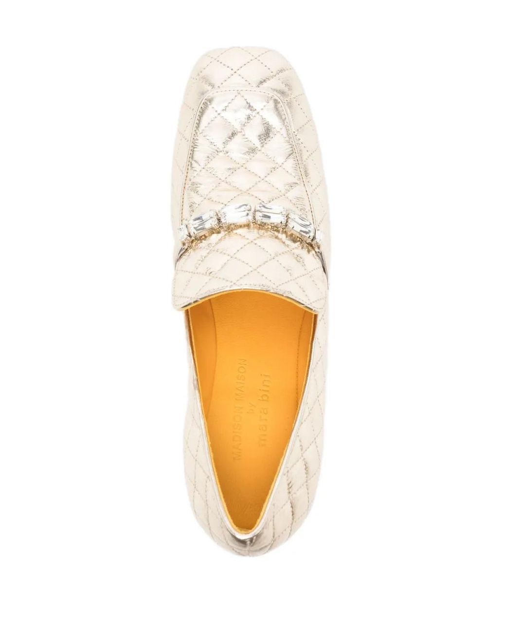 Madison Maison Natural 70Mm Quilted Leather Pumps