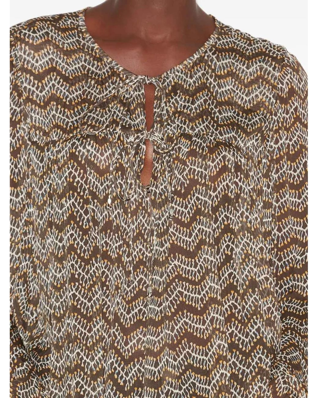 Isabel Marant Advika Top in het Brown