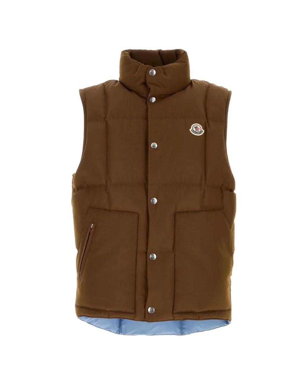 Moncler Brown Brumelune Quilted Down Gilet for men