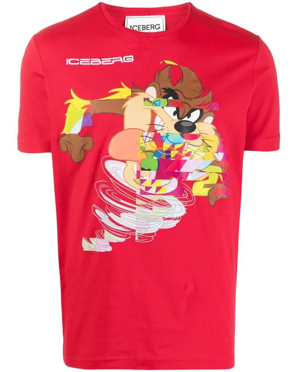 Iceberg Pink X Looney Tunes Cotton T-Shirt for men