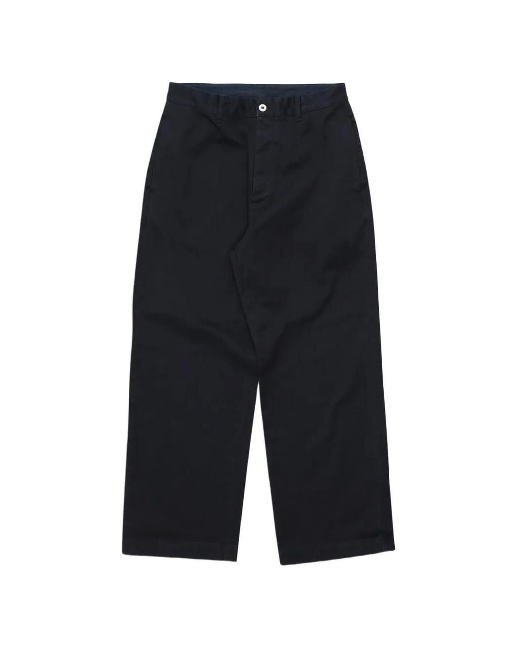 Fortela Blue Herringbone Cotton Trousers for men