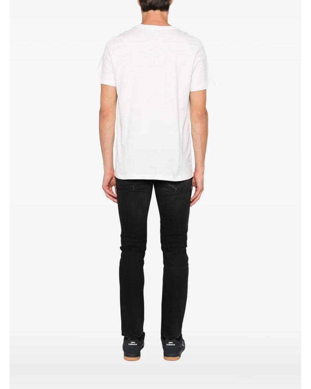 Dondup White Logo-Print T-Shirt for men