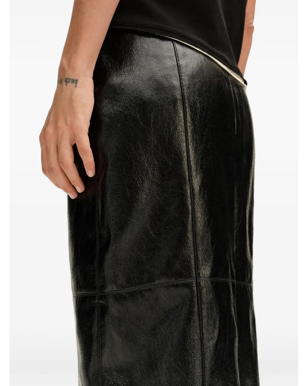 Bimba Y Lola Gray Midi Skirt