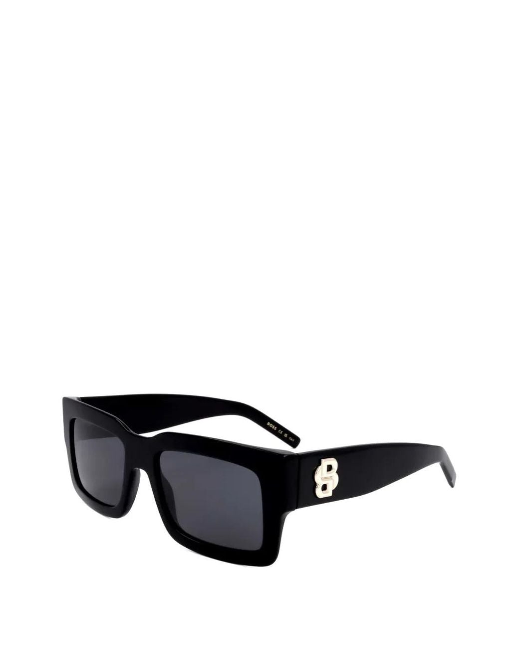 Boss Black Logo-Plaque Square-Frame Sunglasses