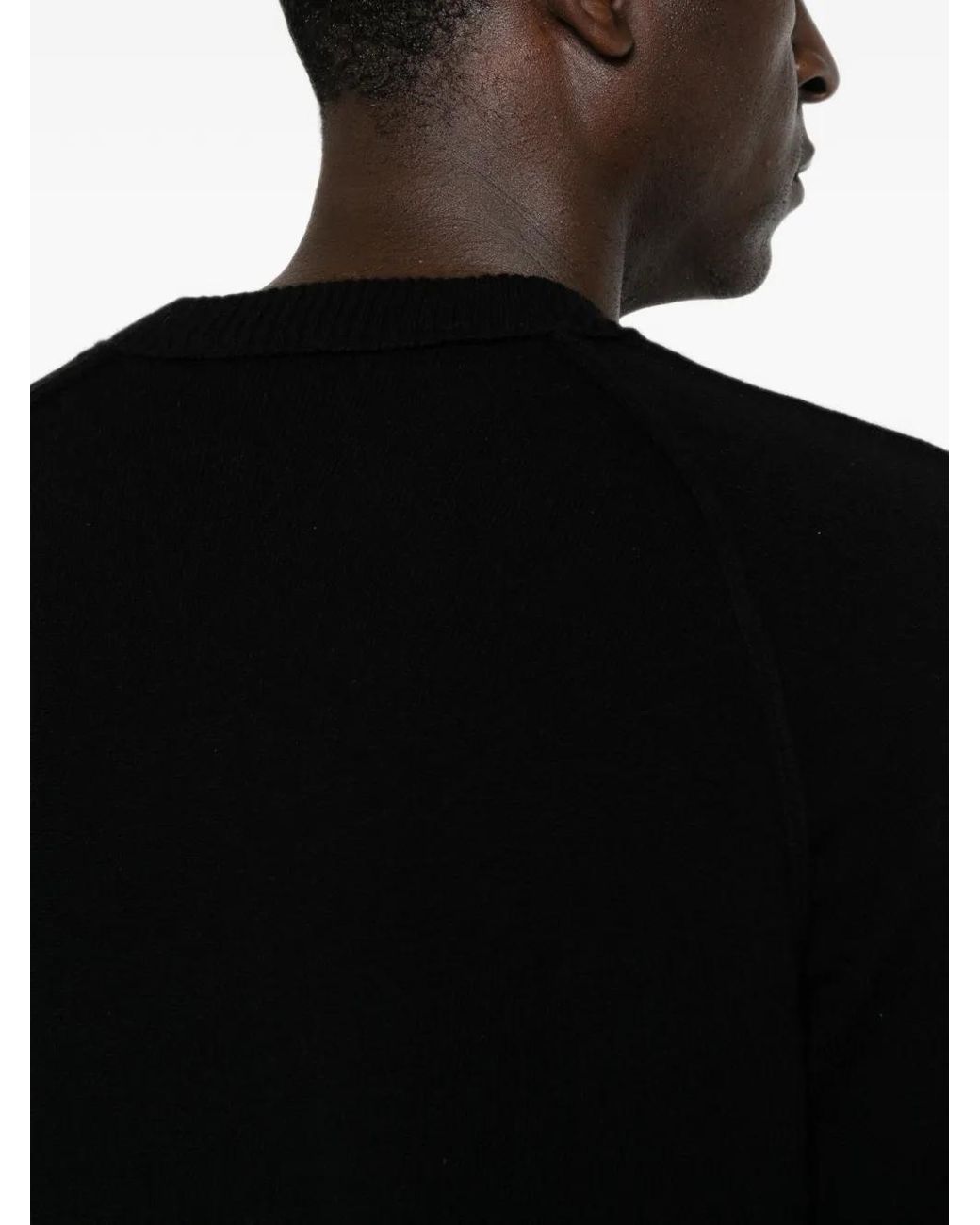 Undercover Black Raglan-Sleeve Crew-Neck Sweater for men