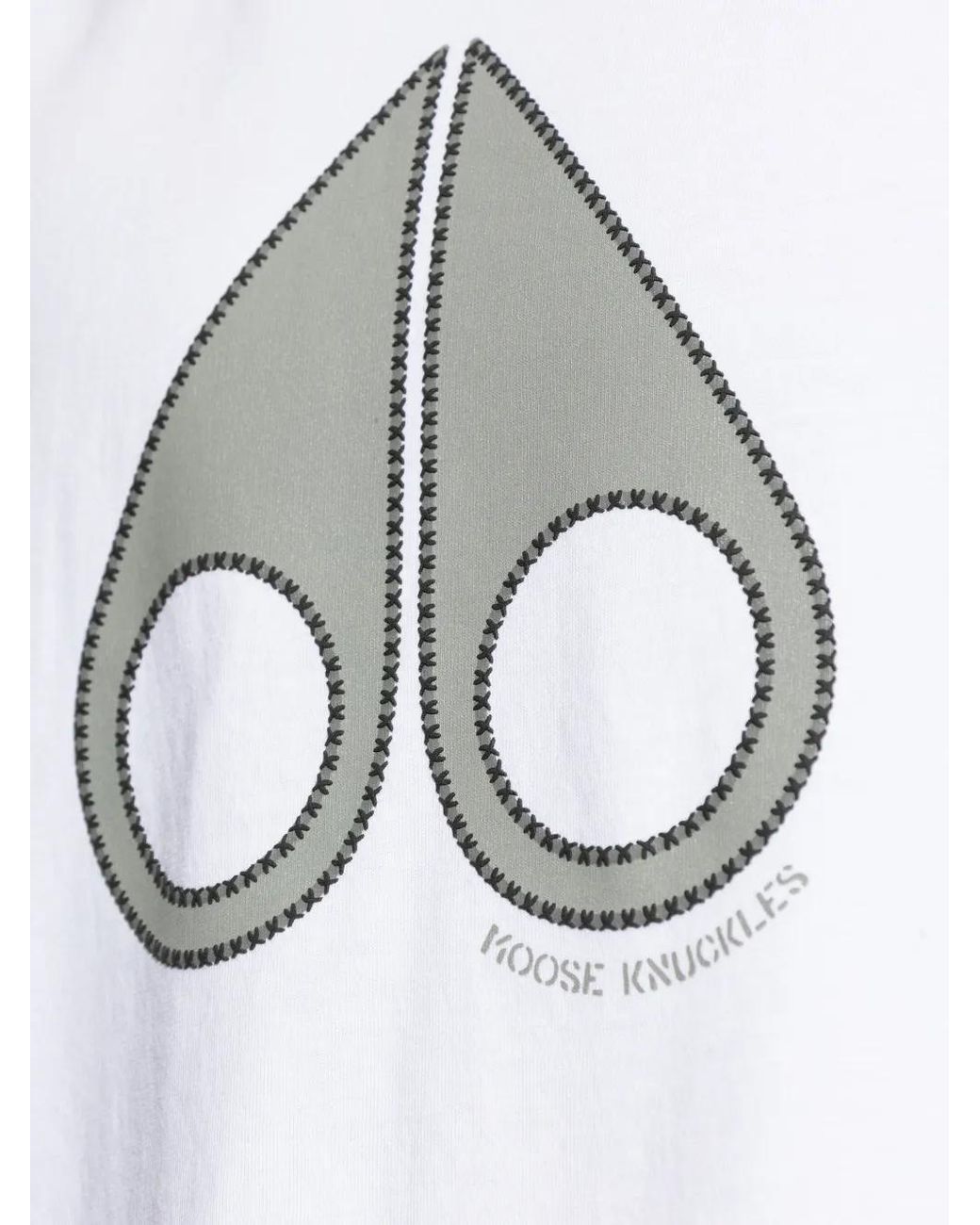 Camiseta Con Logo Gráfico Moose Knuckles de hombre de color White