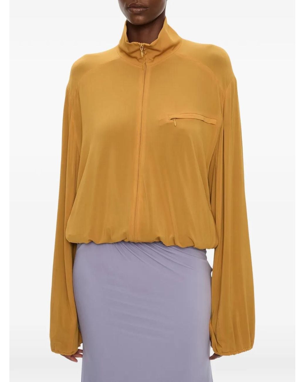 Christopher Esber Yellow Dannie Zip-Up Jacket