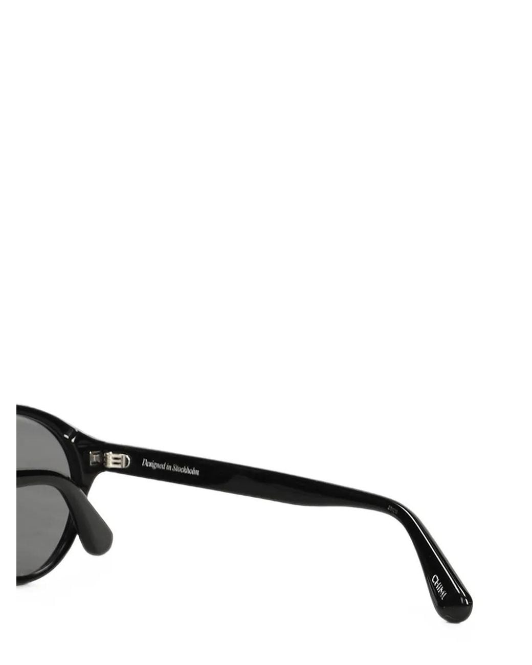 Chimi Gray Round-Frame Sunglasses