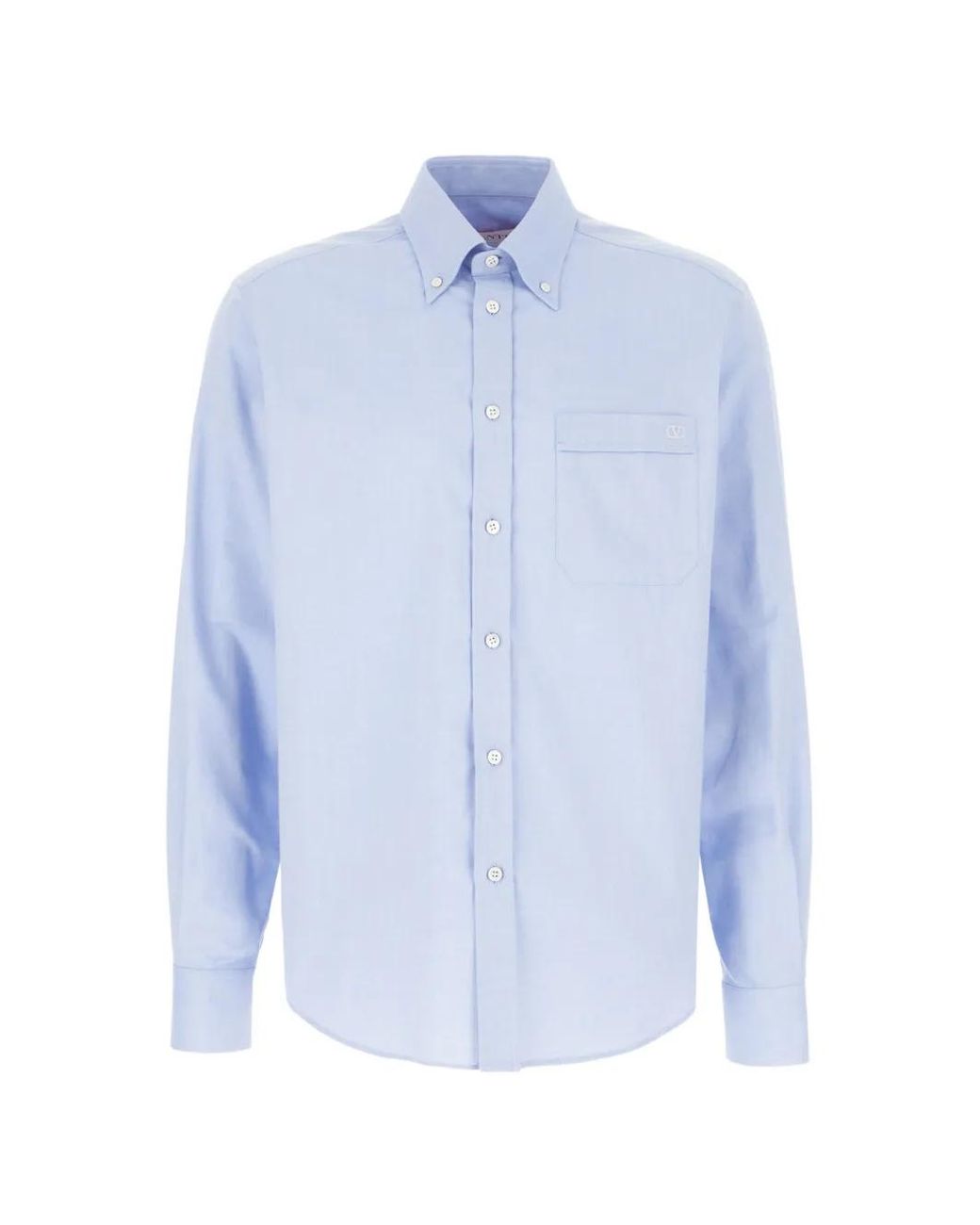 Valentino Garavani Blue Cotton Shirt for men